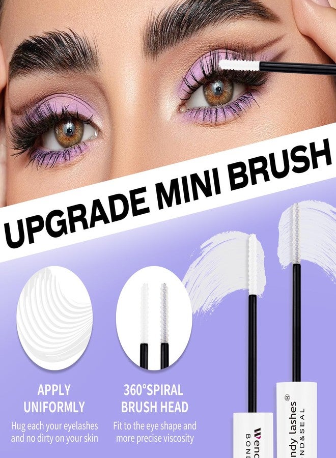 WENDY LASHES Lash Bond and Seal Waterproof 2 in 1 Cluster Eyelash Glue Strong Hold All Day Wear DIY Lash Extensions Glue Suitable for Sensitive Eyes-Clear - Image 5